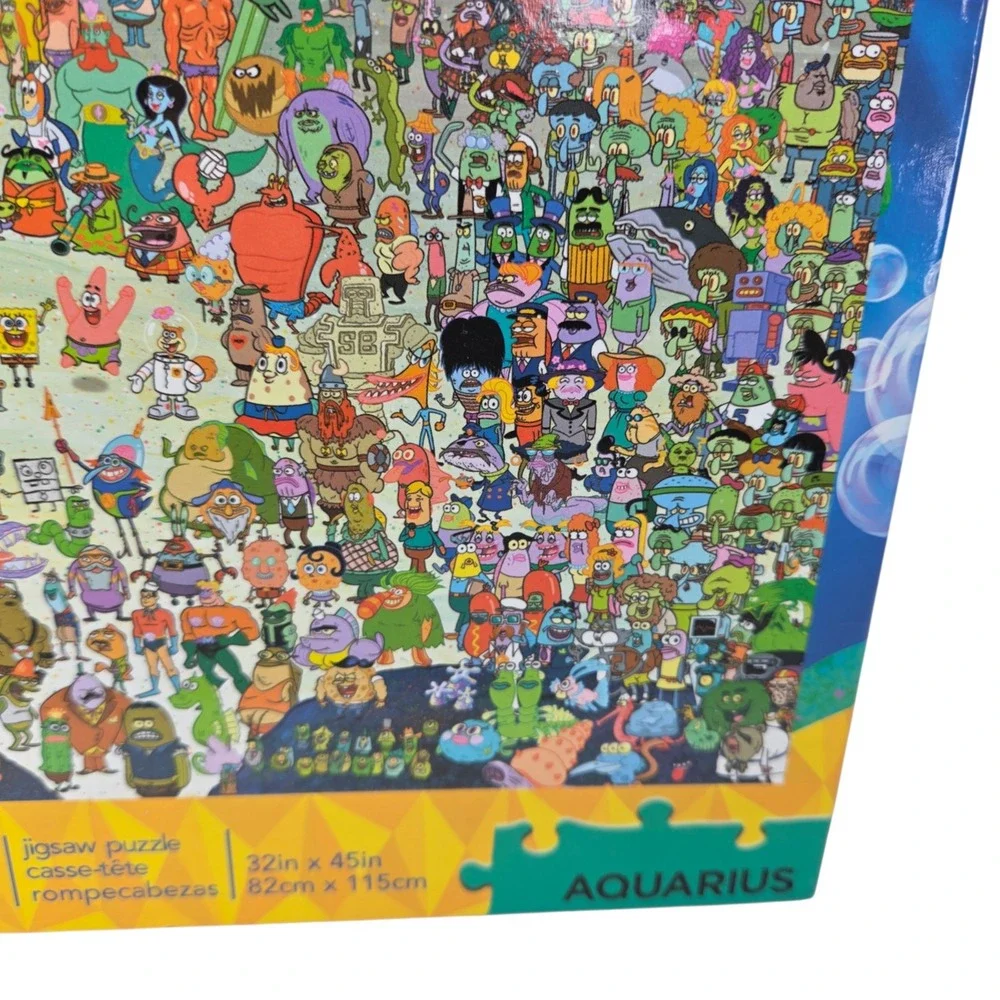 Aquarius SpongeBob SquarePants 3000 Piece Jigsaw Puzzle Bikini Bottom Party New